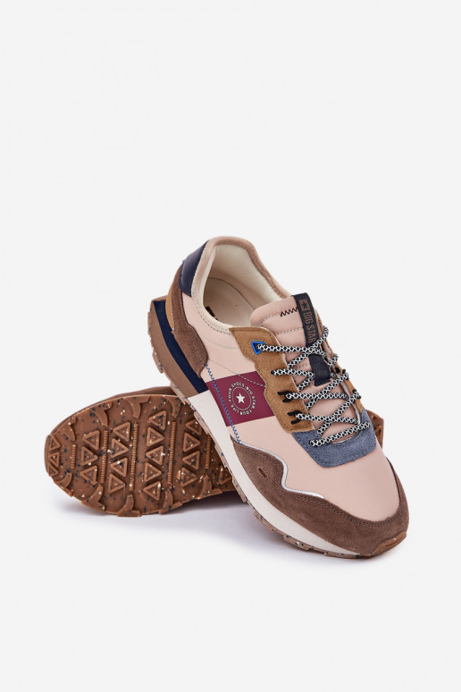 de gamuza Zapatillas modelo zapatos. Tiene quesculino con una plataforma Big Star RR174475 Hi-Poly System beige de gamuza Zapatillas modelo zapatos. Tiene quesculino con una plataforma Big Star RR174475 Hi-Poly System beige