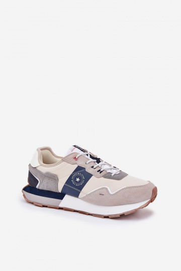 Zapatillas deportivas de ante para hombre con plataforma Big Star RR174471 Hi-Poly System color gris