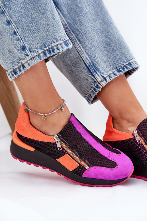 Zapatos modelo Sneakers de piel. Tiene queciejka 06853-15 de color negro Zapatos modelo Sneakers de piel. Tiene queciejka 06853-15 de color negro