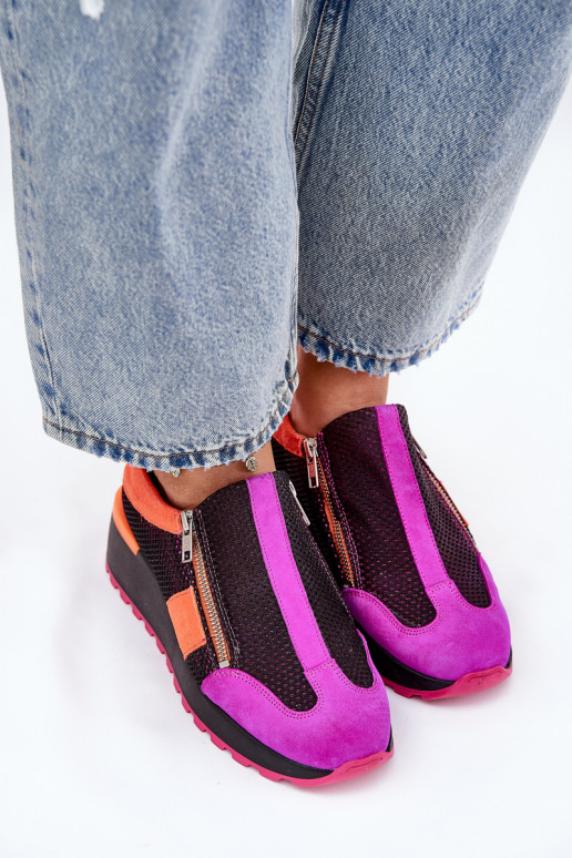 Zapatos modelo Sneakers de piel. Tiene queciejka 06853-15 de color negro Zapatos modelo Sneakers de piel. Tiene queciejka 06853-15 de color negro