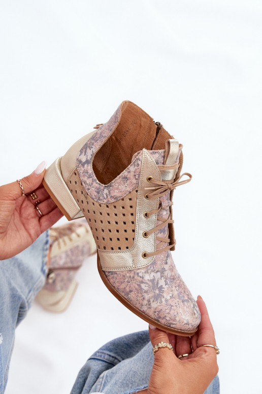 Piel Botas Calzado Tiene queciejka 05541-04 beige-color dorado Piel Botas Calzado Tiene queciejka 05541-04 beige-color dorado