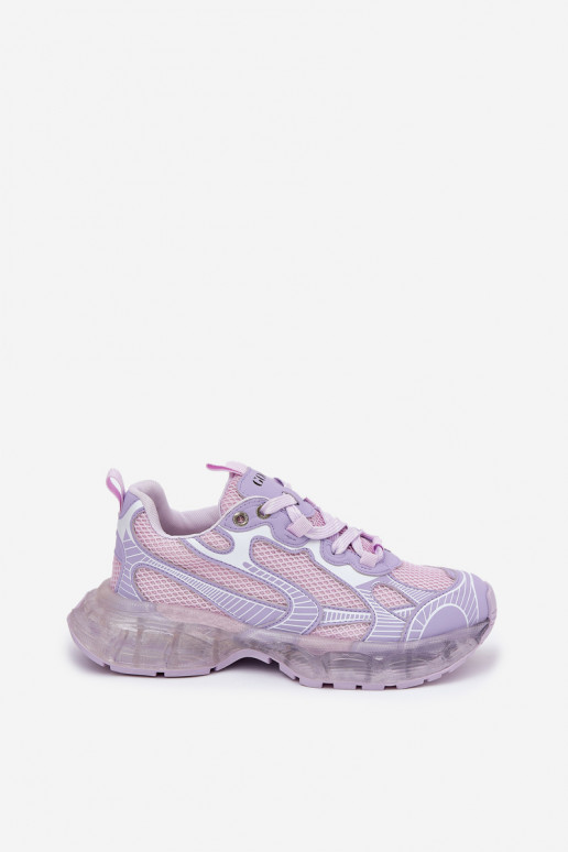 Piel Zapatillas modelo zapatos. Femenino GOE RR2N4081 color violeta