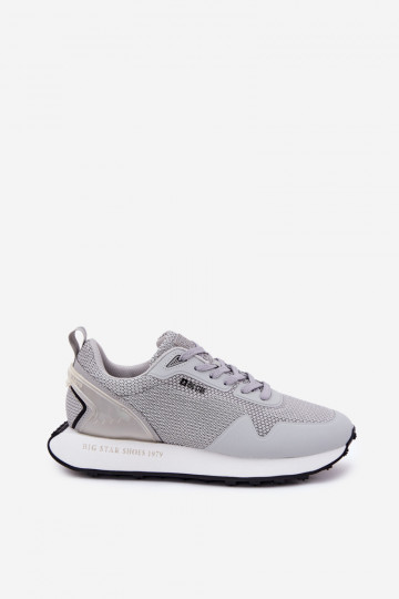 Zapatos deportivos de estilo masculino con plataforma Big Star RR174358 Hi-Poly System color gris 2