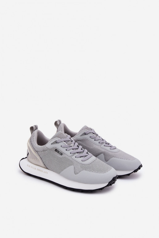 Zapatillas modelo zapatos. Tiene quesculino con una plataforma Big Star RR174358 Hi-Poly System color gris Zapatillas modelo zapatos. Tiene quesculino con una plataforma Big Star RR174358 Hi-Poly System color gris