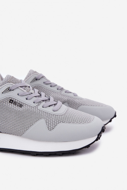 Zapatillas modelo zapatos. Tiene quesculino con una plataforma Big Star RR174358 Hi-Poly System color gris Zapatillas modelo zapatos. Tiene quesculino con una plataforma Big Star RR174358 Hi-Poly System color gris