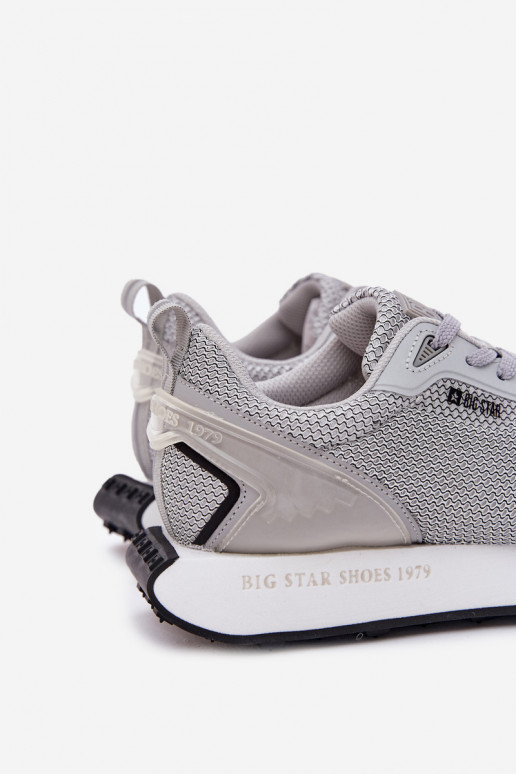 Zapatillas modelo zapatos. Tiene quesculino con una plataforma Big Star RR174358 Hi-Poly System color gris Zapatillas modelo zapatos. Tiene quesculino con una plataforma Big Star RR174358 Hi-Poly System color gris