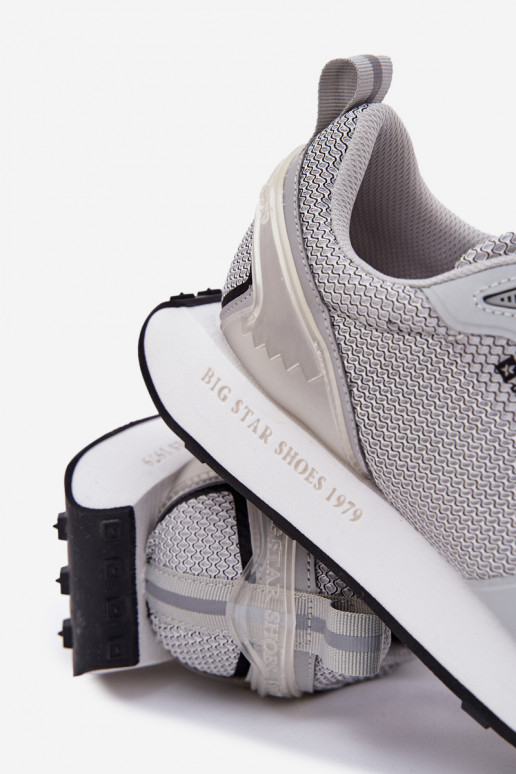 Zapatillas modelo zapatos. Tiene quesculino con una plataforma Big Star RR174358 Hi-Poly System color gris Zapatillas modelo zapatos. Tiene quesculino con una plataforma Big Star RR174358 Hi-Poly System color gris