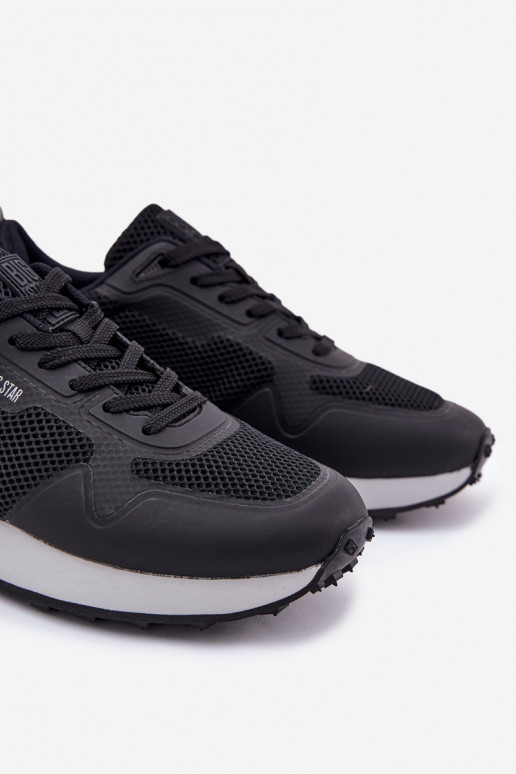 Zapatillas modelo zapatos. Tiene quesculino con una plataforma Big Star RR174361 Hi-Poly System de color negro Zapatillas modelo zapatos. Tiene quesculino con una plataforma Big Star RR174361 Hi-Poly System de color negro