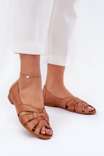 Sandalias abiertas tipo bailarinas Tai turiciejka 06908-29/001-1 color marrón
