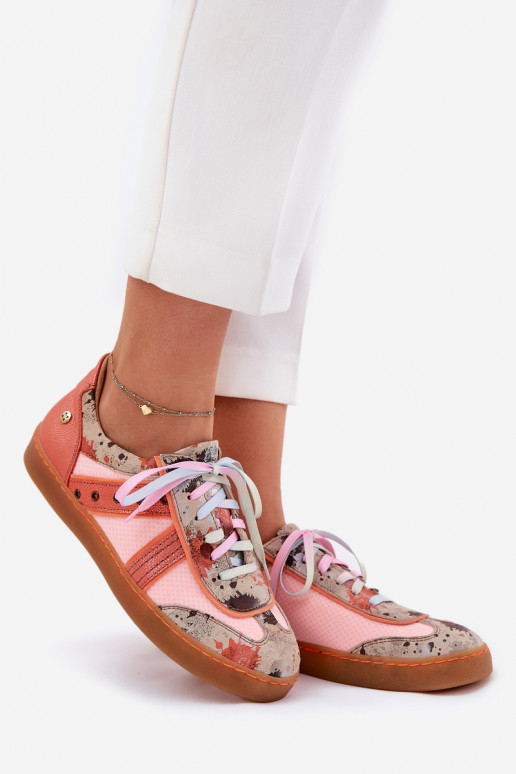 Piel Zapatillas modelo zapatos. Femenino Tiene queciejka 06840-18 color naranja