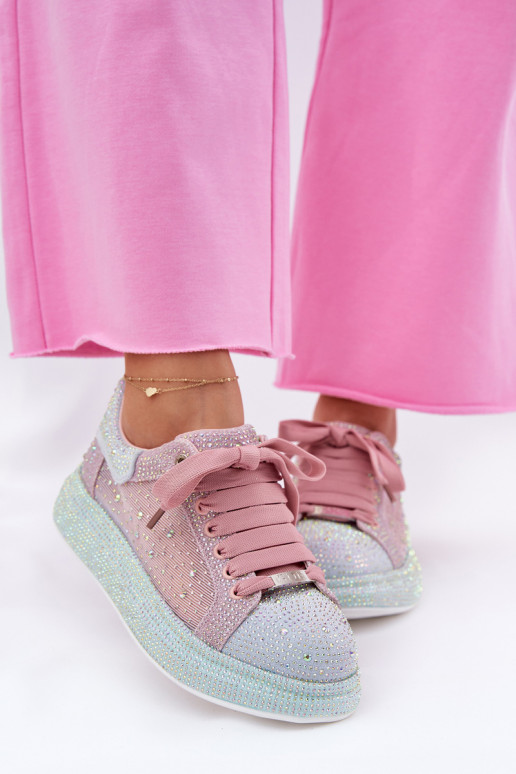 Decorado Zapatillas modelo zapatos. con una plataforma GOE RR2N4009 Colores diferentes