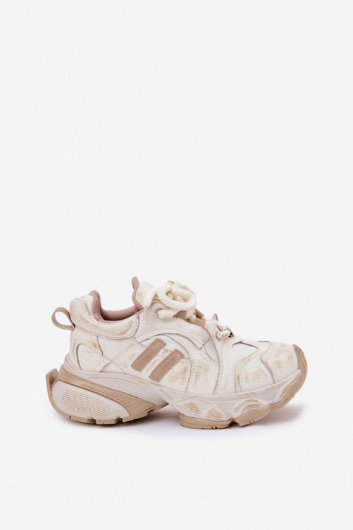 Piel Zapatillas modelo zapatos. Femenino GOE RR2N4037 beige