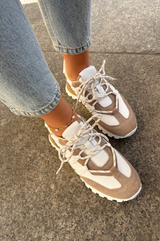 Piel zapatos Zapatillas modelo zapatos. Femenino Artiker 56C1738 beige-color dorado Piel zapatos Zapatillas modelo zapatos. Femenino Artiker 56C1738 beige-color dorado