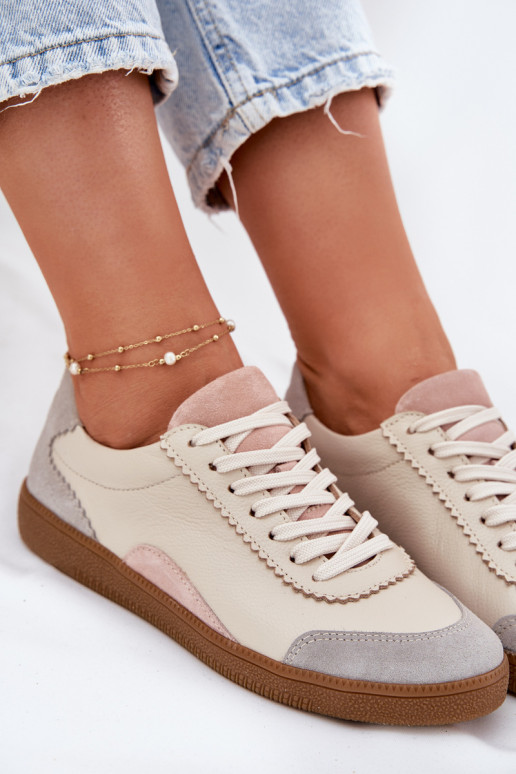 Piel Zapatillas modelo zapatos. Femenino Zazoo N1220 beige Piel Zapatillas modelo zapatos. Femenino Zazoo N1220 beige