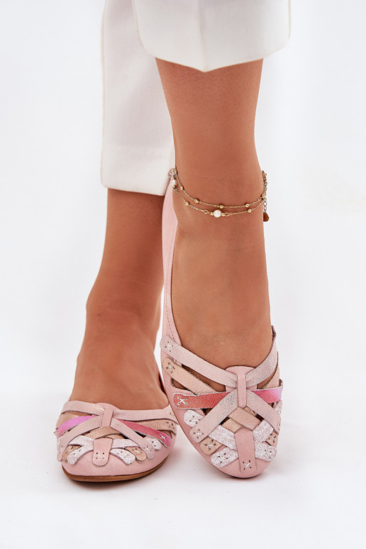 Femenino bailarinas Tiene queciejka 01358-51 color rosa Femenino bailarinas Tiene queciejka 01358-51 color rosa