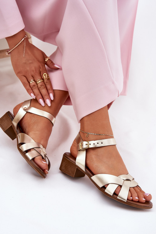 Sandalias de mujer Activado Sutilm Obcasie Zazoo 40372 color dorado Sandalias de mujer Activado Sutilm Obcasie Zazoo 40372 color dorado