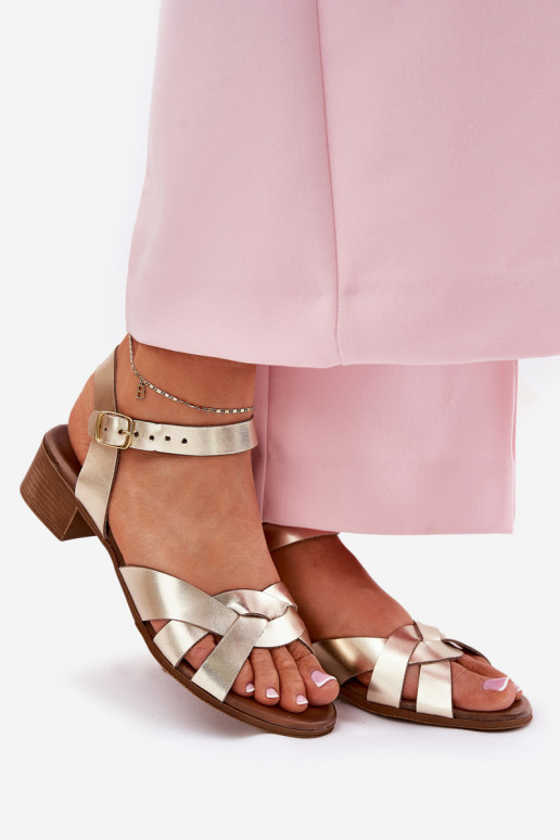 Sandalias de mujer Activado Sutilm Obcasie Zazoo 40372 color dorado Sandalias de mujer Activado Sutilm Obcasie Zazoo 40372 color dorado