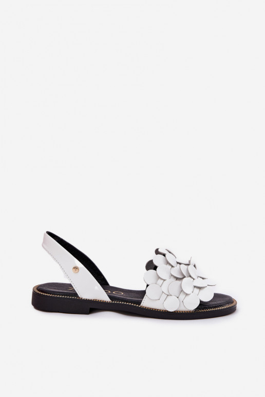 Sandalias de mujer con tacones anchos Zazoo 40425 el color blanco Sandalias de mujer con tacones anchos Zazoo 40425 el color blanco