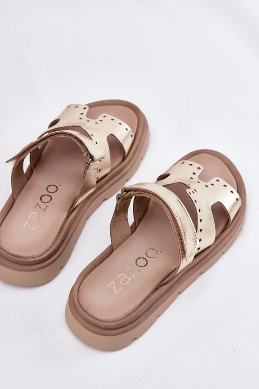 zapatillas de mujerActivadoturalnej Skóry con una plataforma Zazoo 40440 color dorado zapatillas de mujerActivadoturalnej Skóry con una plataforma Zazoo 40440 color dorado