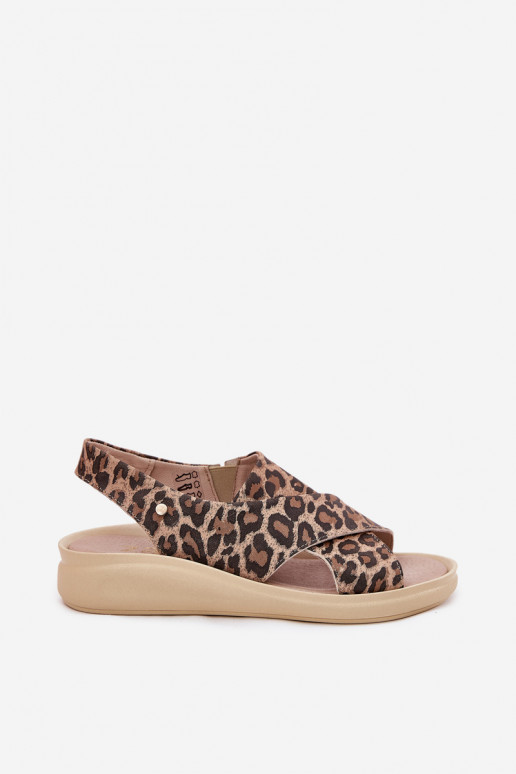 Zazoo 40392 Sandalias de mujer Femenino con estampados de piel de leopardo color marrón Zazoo 40392 Sandalias de mujer Femenino con estampados de piel de leopardo color marrón