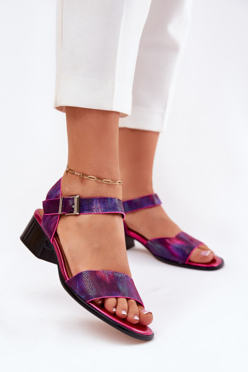 Sandalias de mujer Femenino con tacones Tiene queciejka N6802-15 color rosa 2