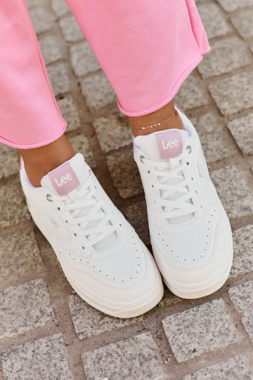 Zapatillas deportivas para mujer con plataforma LEE EMMA INOMEN LOIN 50251014.00L blancas
