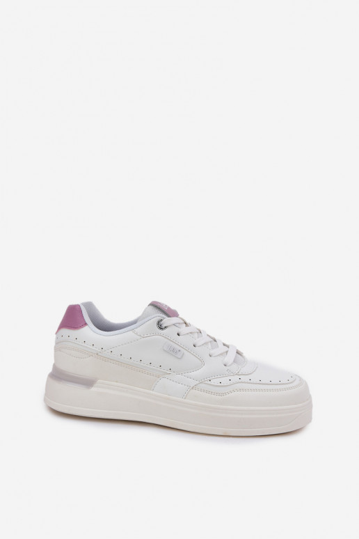 Zapatillas modelo zapatos. Femenino con una plataforma LEE EMMA ENOMEN LOEN 50251014.00L el color blanco