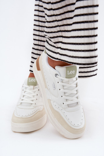 Zapatillas deportivas para mujer con plataforma LEE EMMA INOMEN LOIN 50251014.04L color arena 2