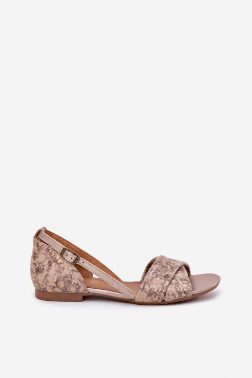 Sandalias de mujer isósceles Tiene queciejka 04614-25 color dorado Sandalias de mujer isósceles Tiene queciejka 04614-25 color dorado