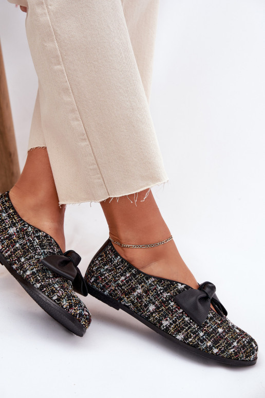 bailarinas con cintas Laura Messi 2921 de color negro bailarinas con cintas Laura Messi 2921 de color negro