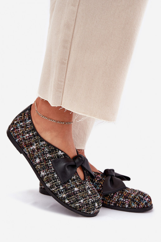 bailarinas con cintas Laura Messi 2921 de color negro bailarinas con cintas Laura Messi 2921 de color negro