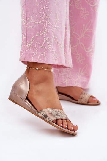 Sandalias doradas para mujer Tai Turiciejka 01971-71
