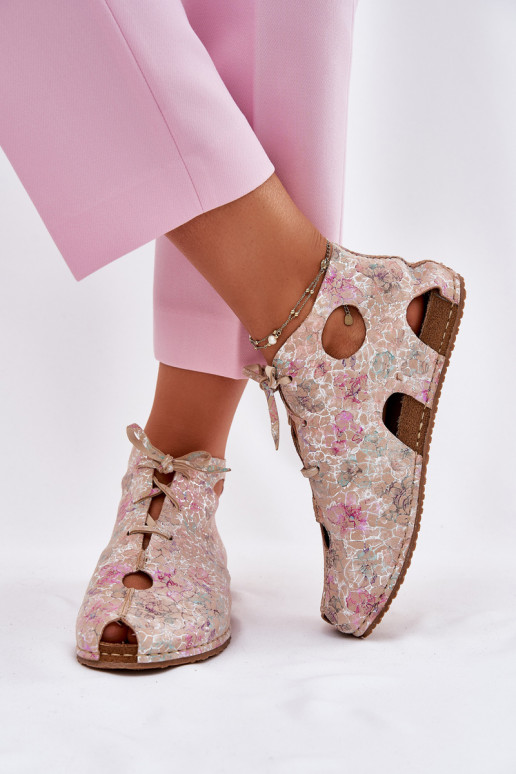 Estampado Piel Botas Tiene queciejka 03426-48 beige Estampado Piel Botas Tiene queciejka 03426-48 beige