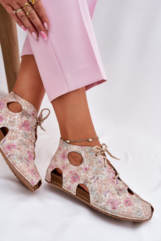 Estampado Piel Botas Tiene queciejka 03426-48 beige Estampado Piel Botas Tiene queciejka 03426-48 beige