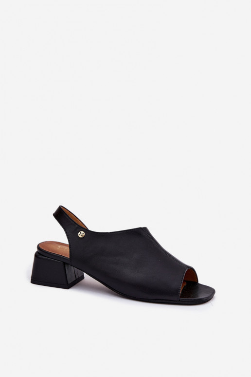 Sandalias de mujer Femenino reloj Tiene queciejka 06975-01 de color negro Sandalias de mujer Femenino reloj Tiene queciejka 06975-01 de color negro