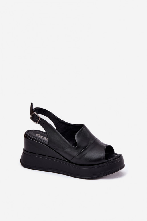 Piel Femenino Sandalias plataforma Artiker 52C0484 de color negro Piel Femenino Sandalias plataforma Artiker 52C0484 de color negro