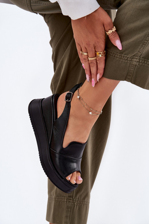 Piel Femenino Sandalias plataforma Artiker 52C0484 de color negro Piel Femenino Sandalias plataforma Artiker 52C0484 de color negro