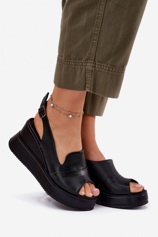 Piel Femenino Sandalias plataforma Artiker 52C0484 de color negro Piel Femenino Sandalias plataforma Artiker 52C0484 de color negro