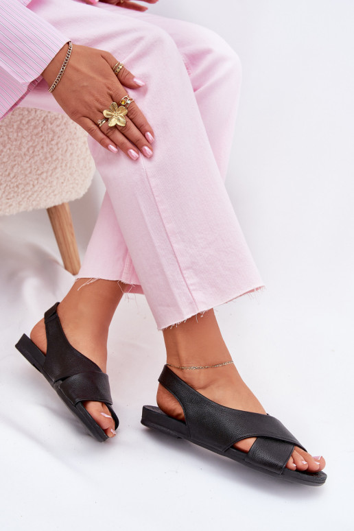 Zazoo 40407 sandalias Piel Femenino de color negro Zazoo 40407 sandalias Piel Femenino de color negro