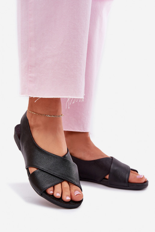 Zazoo 40407 sandalias Piel Femenino de color negro Zazoo 40407 sandalias Piel Femenino de color negro