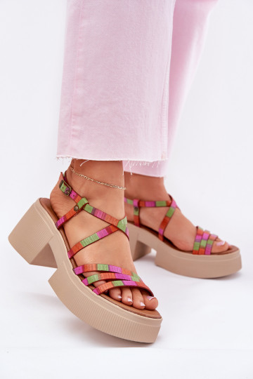 Sandalias de mujer de varios colores Tai turiciejka 06990-39