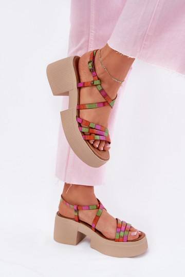 Sandalias de mujer de varios colores Tai turiciejka 06990-39 2