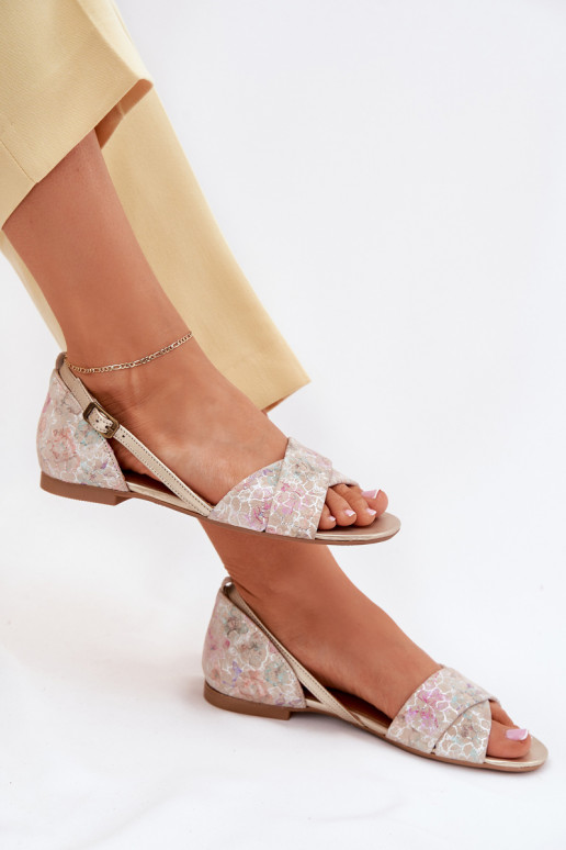 Sandalias de mujer isósceles Tiene queciejka 04614-22 beige Sandalias de mujer isósceles Tiene queciejka 04614-22 beige