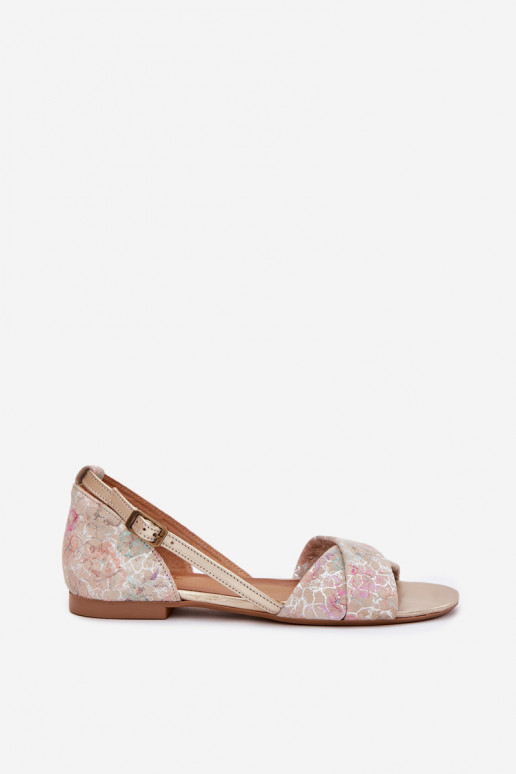 Sandalias de mujer isósceles Tiene queciejka 04614-22 beige Sandalias de mujer isósceles Tiene queciejka 04614-22 beige