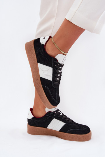 Zapatillas deportivas de gamuza color negro para mujeres Daniel Lopez Just Dare SS2D4021