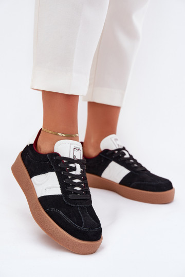 Zapatillas deportivas de gamuza color negro para mujeres Daniel Lopez Just Dare SS2D4021 2