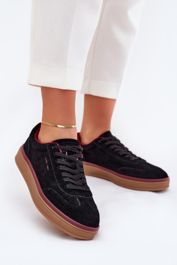 Zapatillas deportivas de gamuza color negro para mujeres Daniel Lopez Just Dare SS2D4006 2