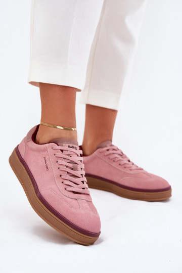 Zapatillas deportivas de gamuza color rosa para mujeres Daniel Lopez Just Dare SS2D4010