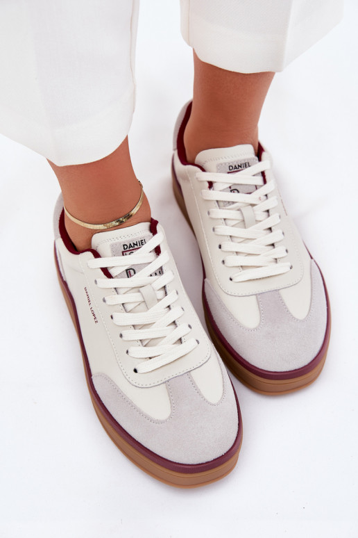 Piel Femenino Zapatillas modelo zapatos. Daniel Lopez Just Dare SS2D4008 Blanco-color gris Piel Femenino Zapatillas modelo zapatos. Daniel Lopez Just Dare SS2D4008 Blanco-color gris