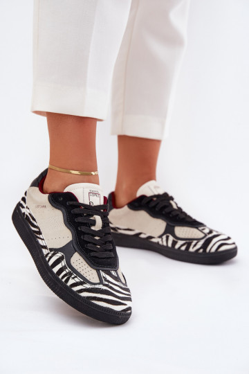 Zapatillas modelo zapatos. Femenino Daniel Lopez Just Dare SS2D4015 Zebra beige